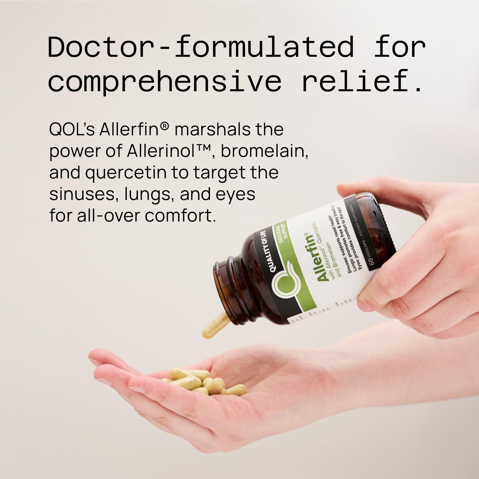 Foto 6 | Suplemento Quality Of Life Premium Sinus Relief 60 Cápsulas - Venta Internacional.