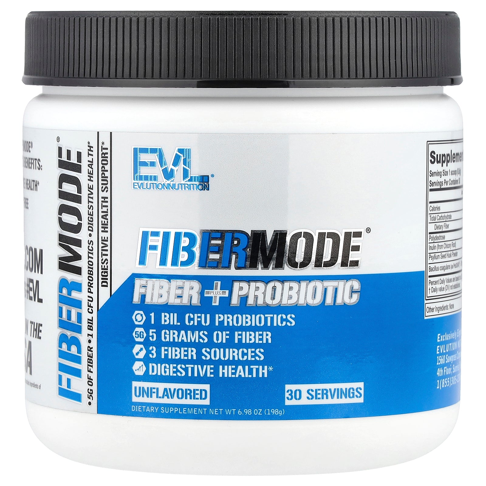 Foto 2 pulgar | Suplemento Evlution Nutrition Fibermode Fiber + Probiótico 198 G - Venta Internacional.