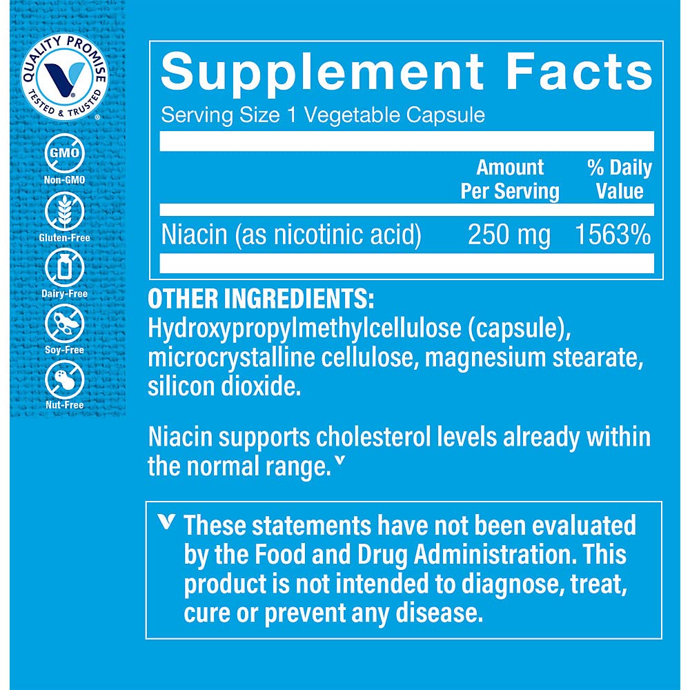 Foto 4 pulgar | Suplemento The Vitamin Shoppe De Niacina 250 Mg 100 Cápsulas - Venta Internacional.