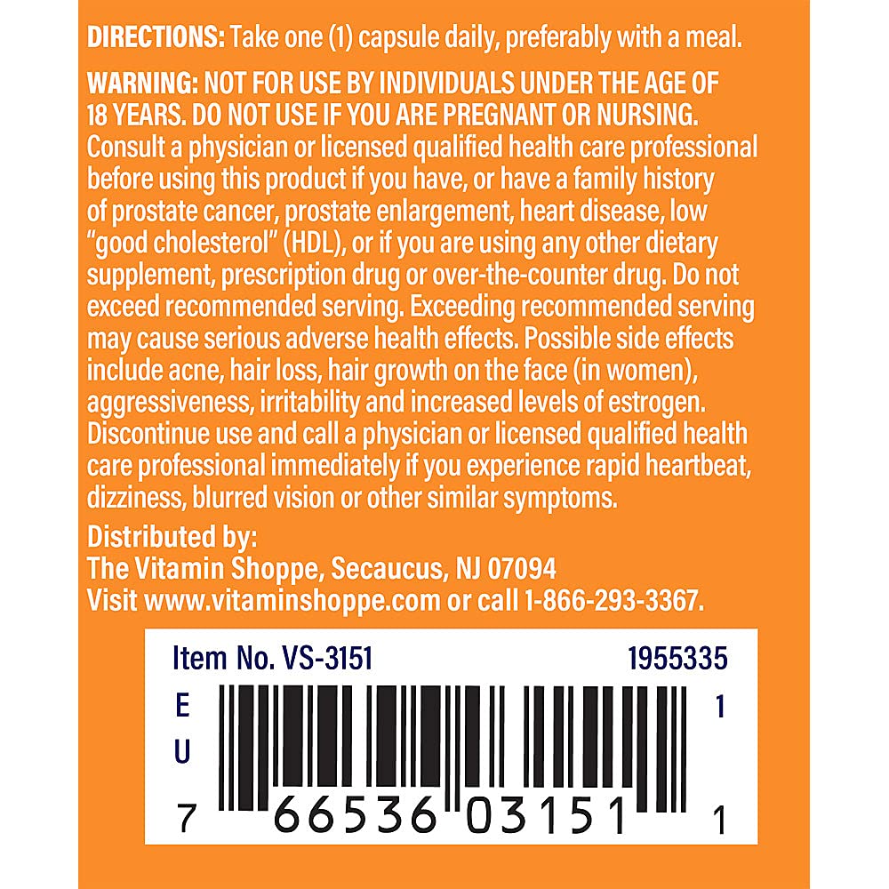 Foto 5 pulgar | Complemente El Soporte Hormonal De 25 Mg De Dhea De Vitamin Shoppe - Venta Internacional.