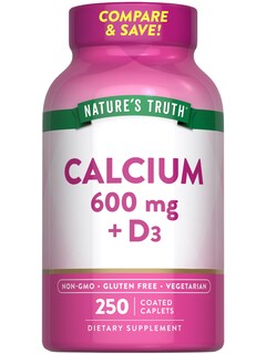 Foto 1 | Complemente 600 Mg De Calcio De Nature's Truth Con Vitamina D3 - Venta Internacional.