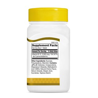 Foto 6 | Suplemento 21st Century B 12 Comprimidos Sublinguales De 2500 Mcg, 110 Unidades - Venta Internacional.