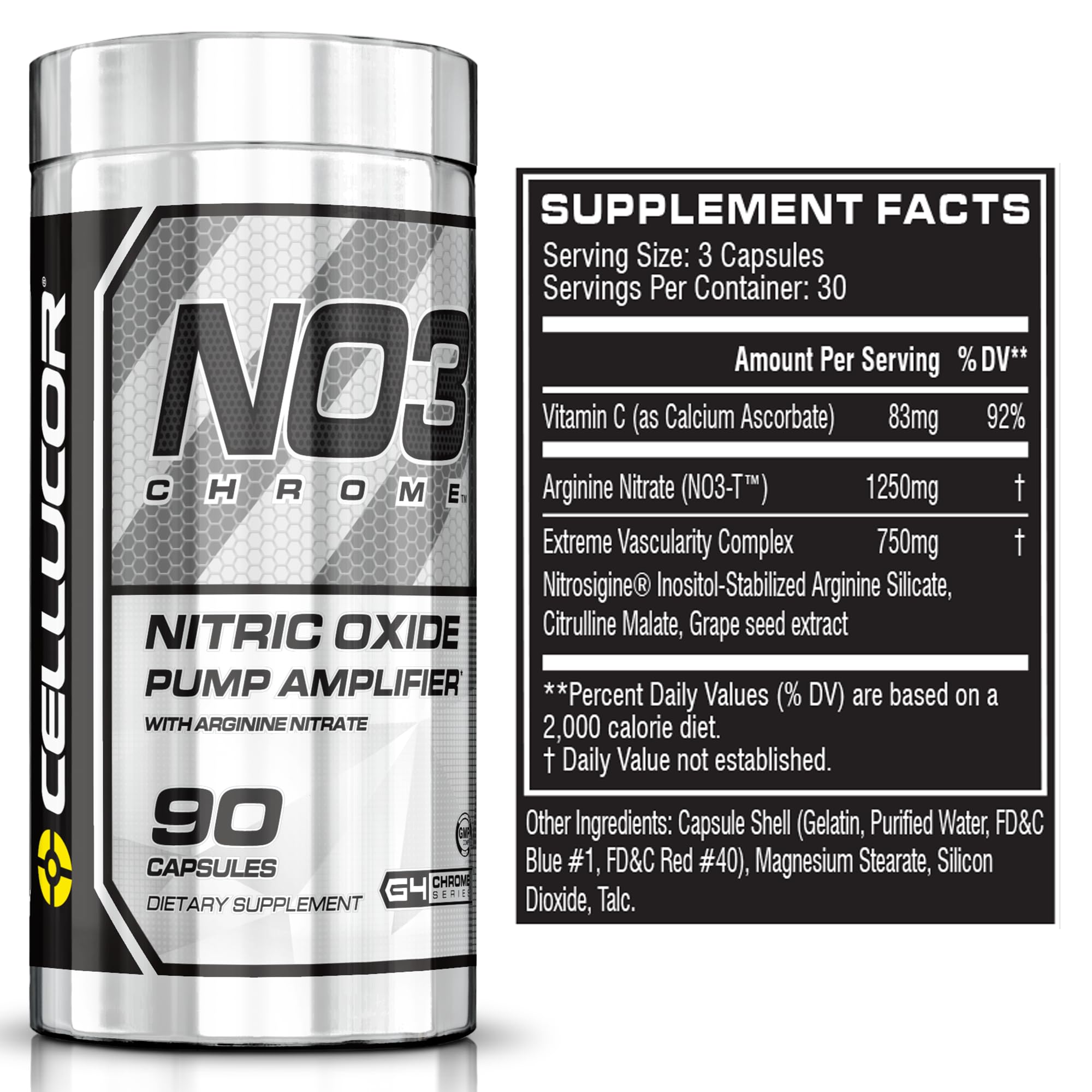 Foto 4 pulgar | Suplementos De Óxido Nítrico De Cromo Cellucor No3 90 Cápsulas - Venta Internacional.