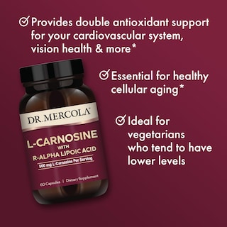 Foto 4 | Complemente La L-carnosina Del Dr. Mercola Con R-ala 500 Mg 60 Cápsulas - Venta Internacional.