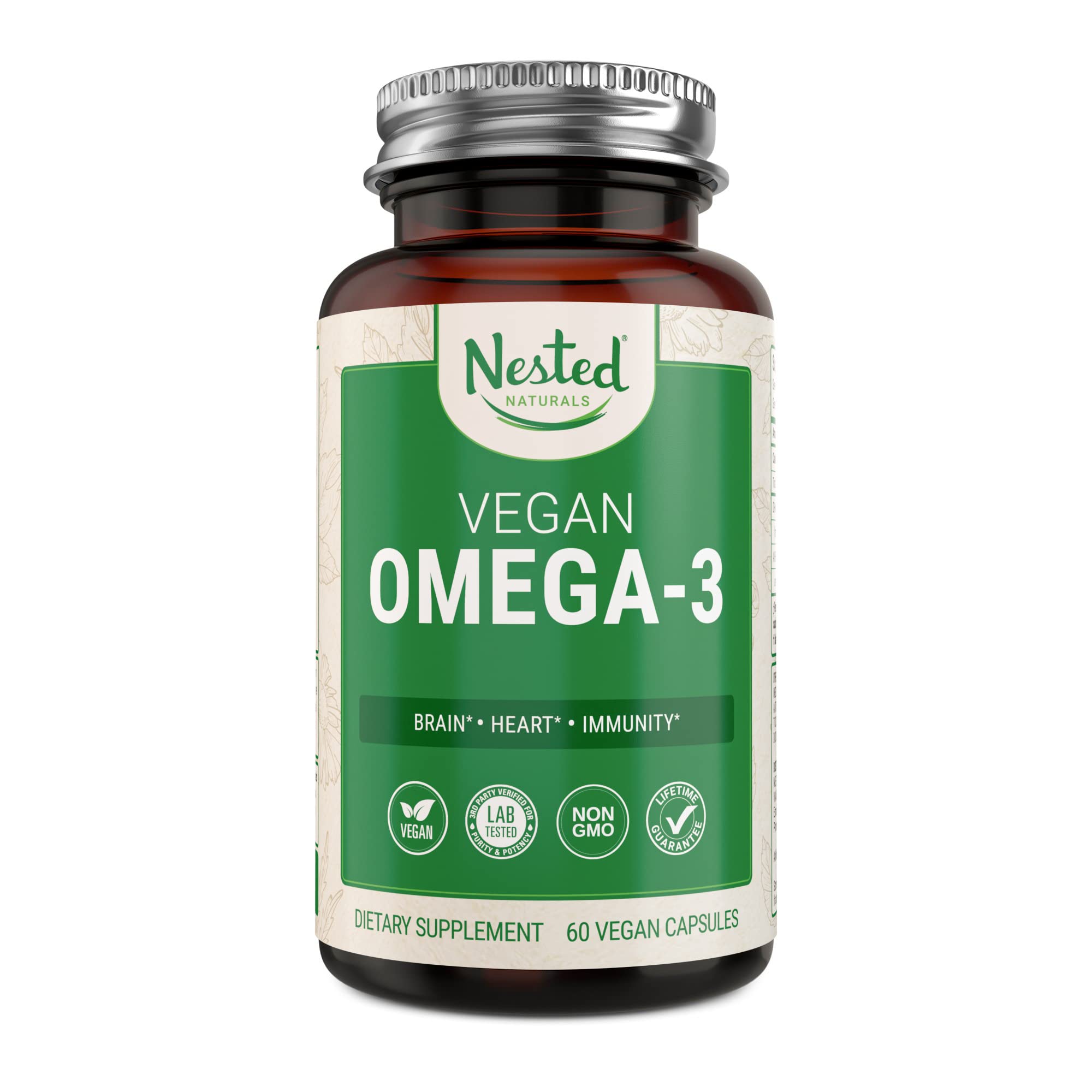 Foto 2 pulgar | Complementa Nested Naturals Vegan Omega-3 Dha Con Omega 3+6 - Venta Internacional.