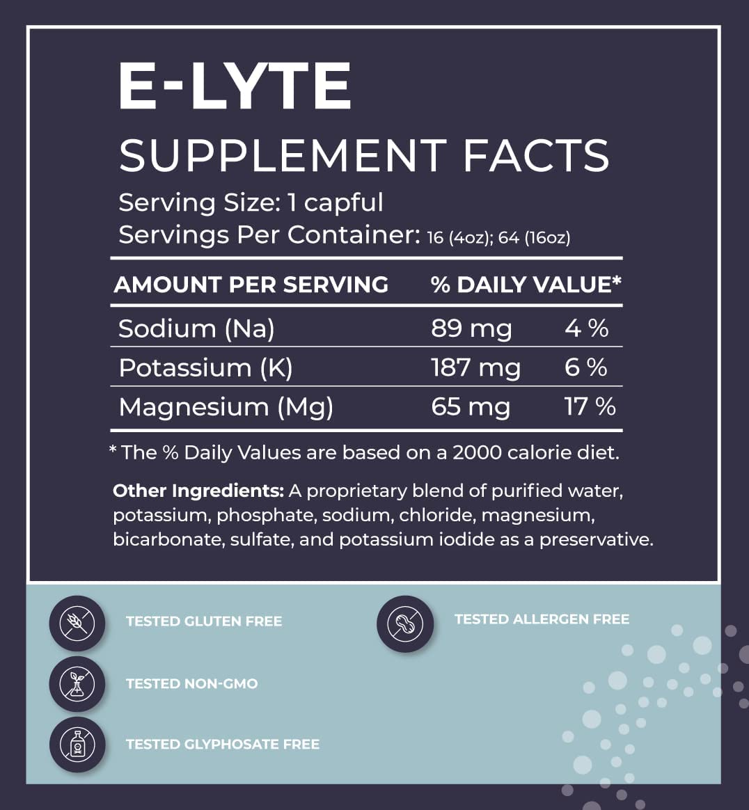 Foto 2 | Concentrado De Electrolitos Bodybio E-lyte 120 Ml Con Magnesio - Venta Internacional.