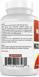 Foto 3 | Suplemento Best Naturals De Óxido De Magnesio 500 Mg 180 Comprimidos - Venta Internacional.