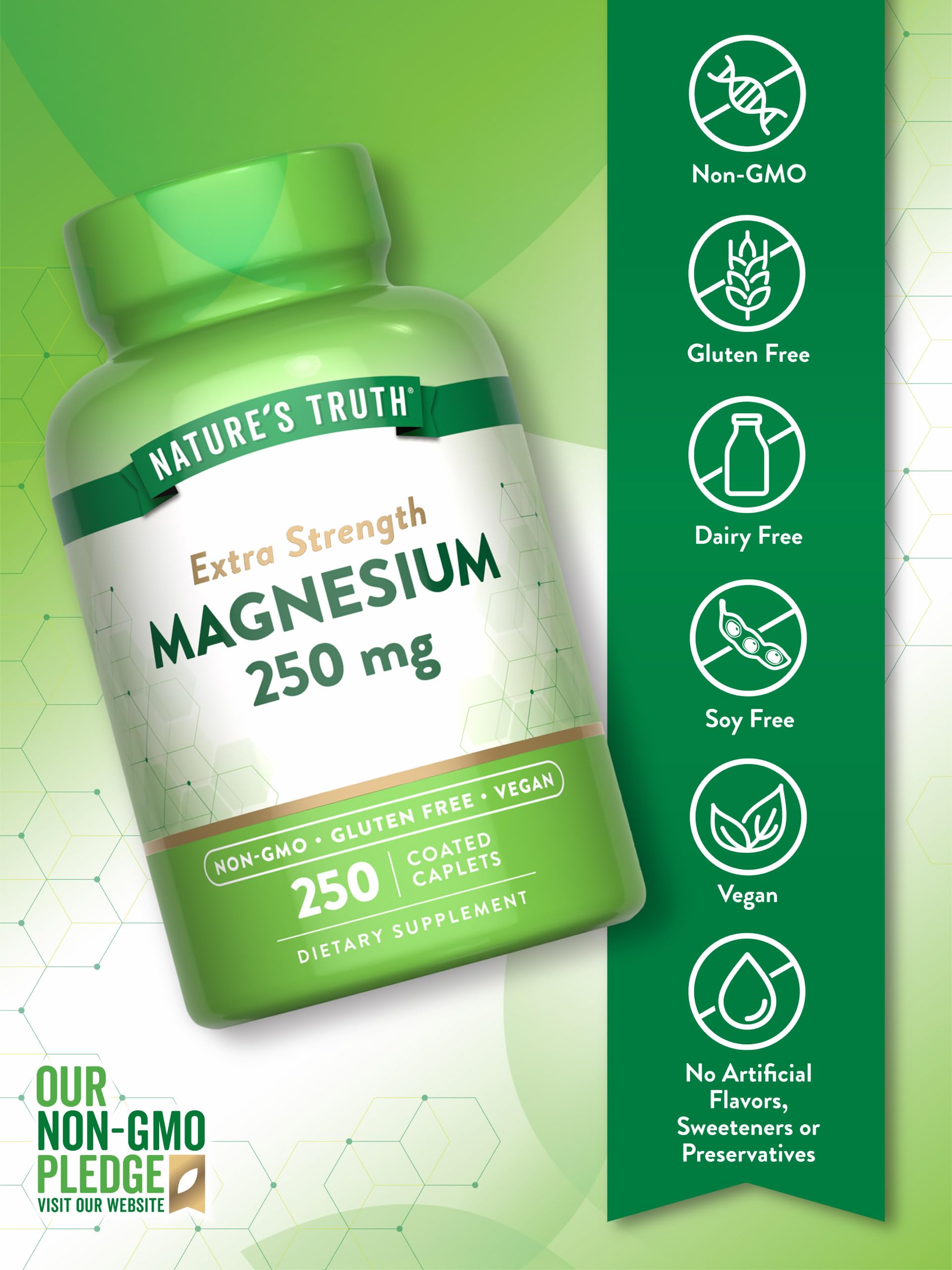 Foto 4 pulgar | Suplemento Nature's Truth Magnesio 250 Mg 250 Cápsulas - Venta Internacional.
