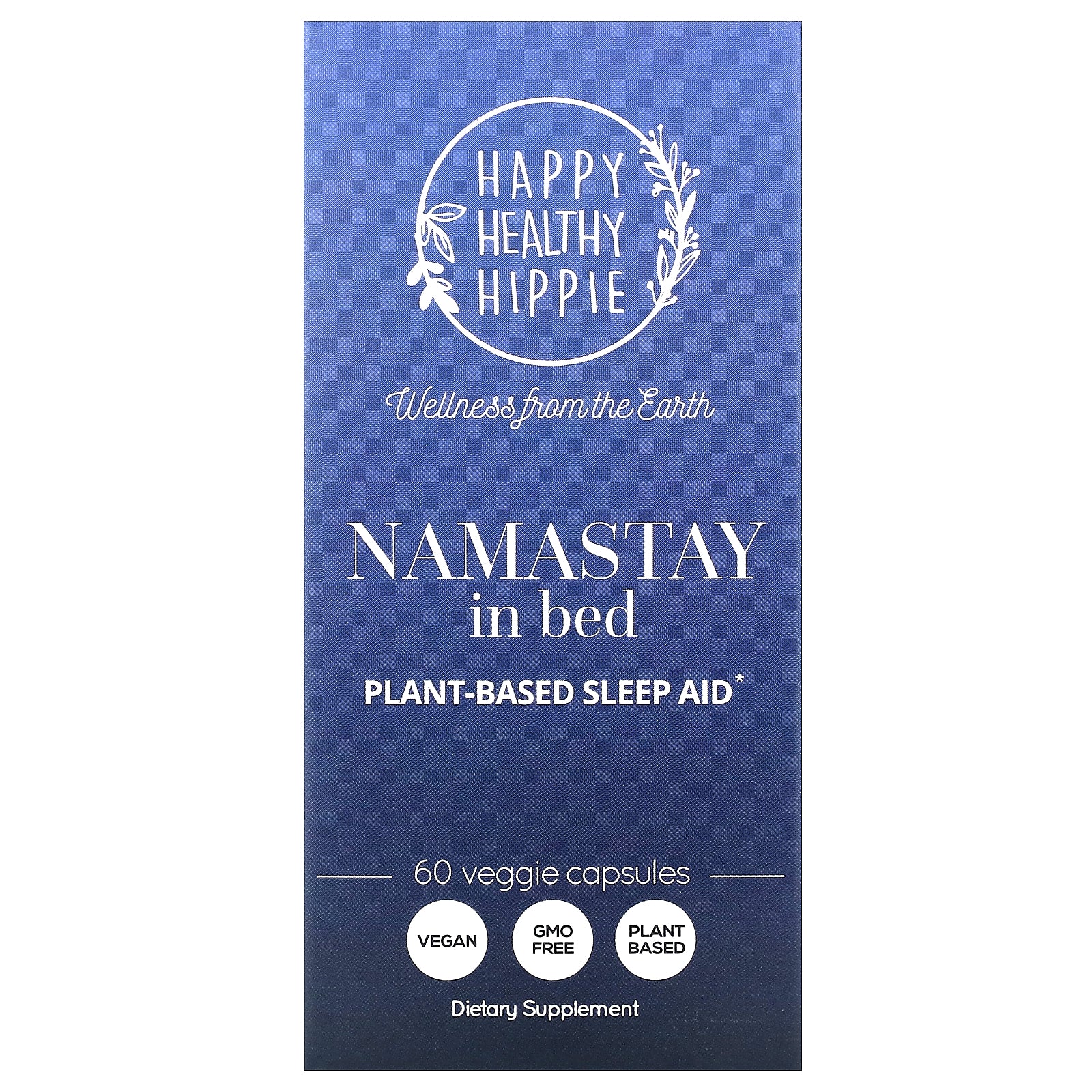 Foto 2 pulgar | Sleep Aid Happy Healthy Hippie Namastay En La Cama, 60 Cápsulas - Venta Internacional.