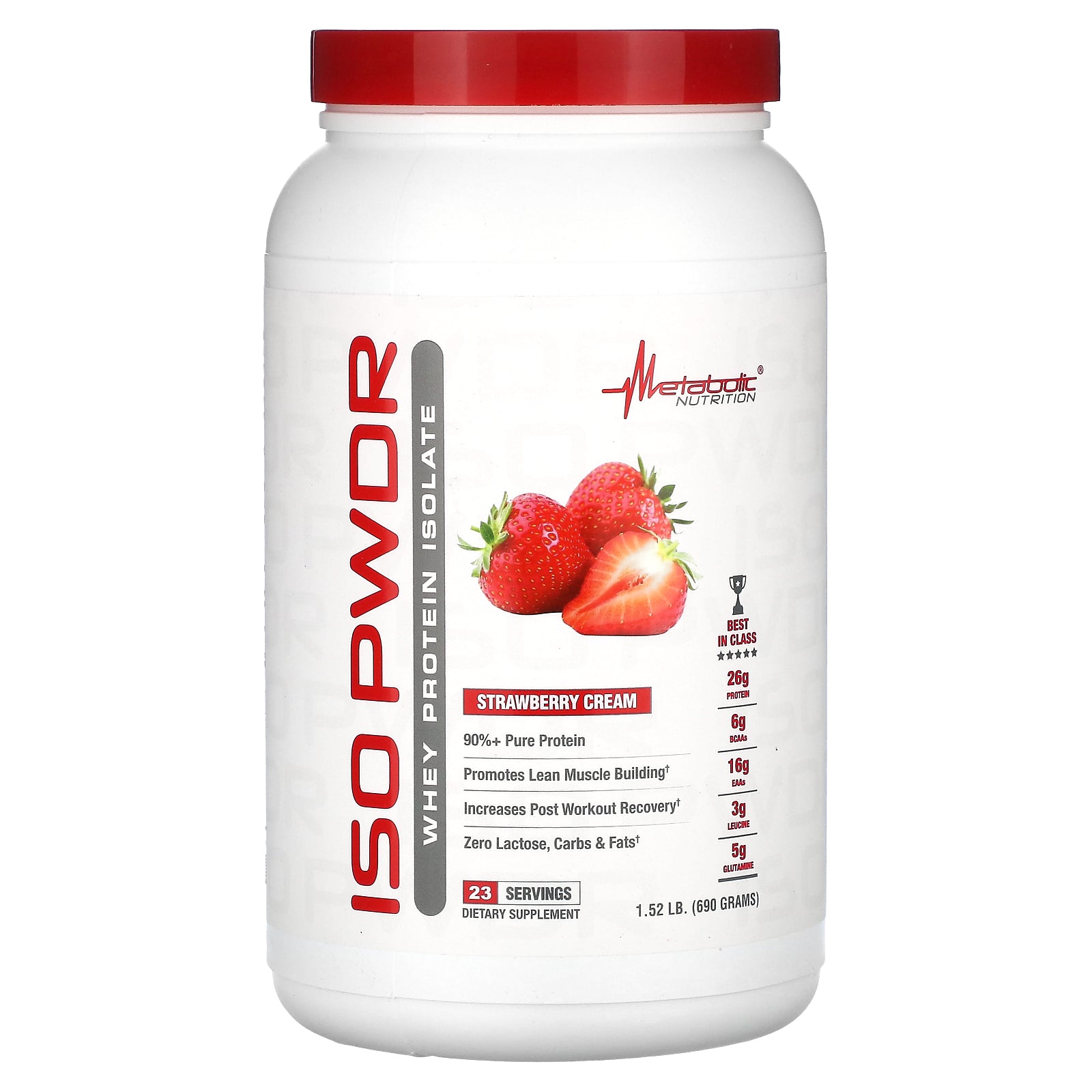 Foto 2 pulgar | Proteína De Suero Aislada Metabolic Nutrition Isopwdr 690g - Venta Internacional.