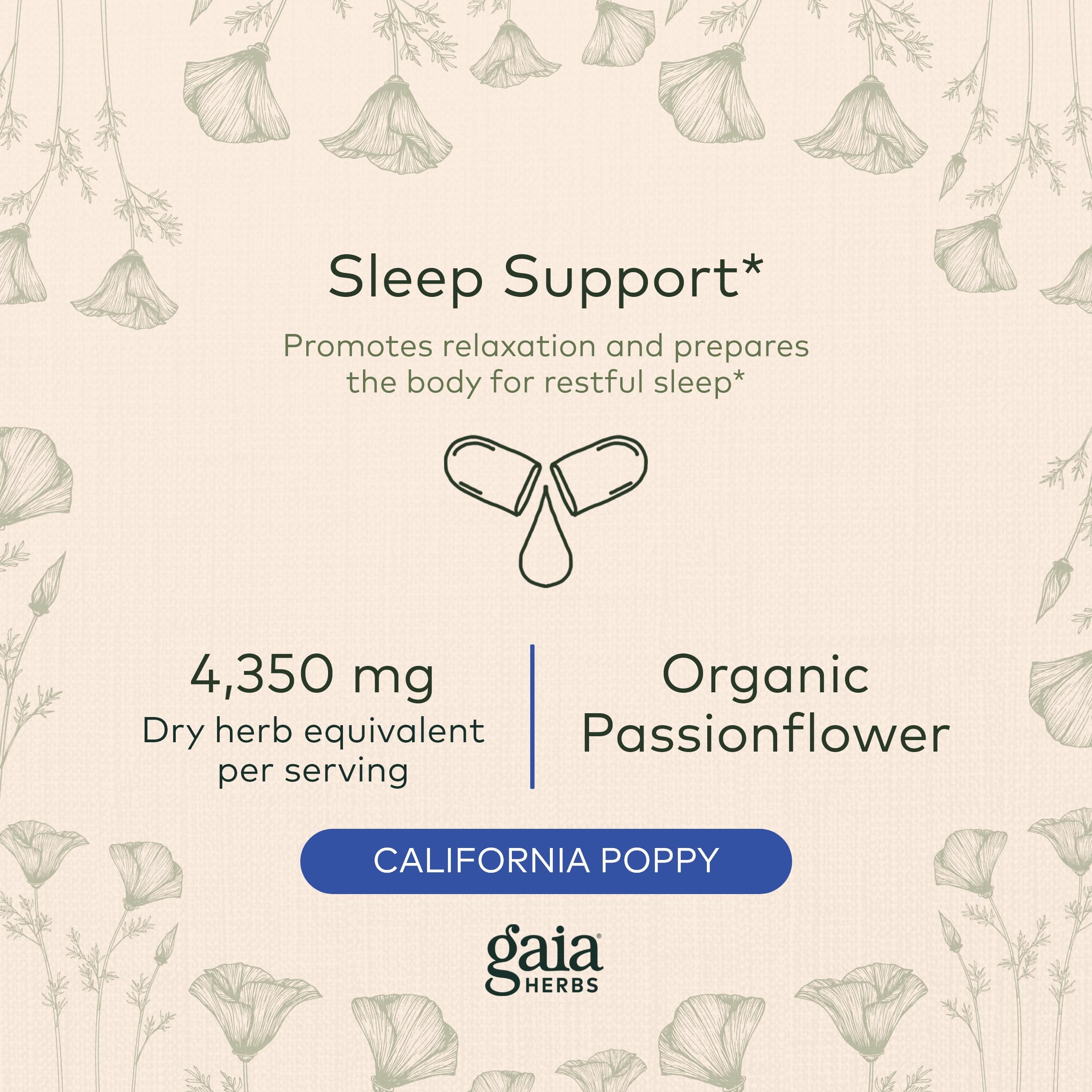 Foto 4 pulgar | Suplemento De Apoyo Para Dormir Gaia Herbs Sound Sleep 120 Cápsulas - Venta Internacional.