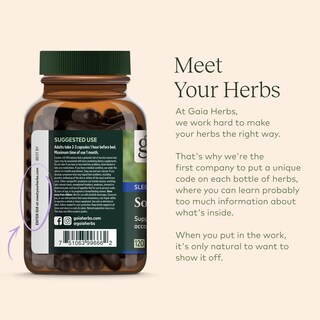 Foto 7 | Suplemento De Apoyo Para Dormir Gaia Herbs Sound Sleep 120 Cápsulas - Venta Internacional.