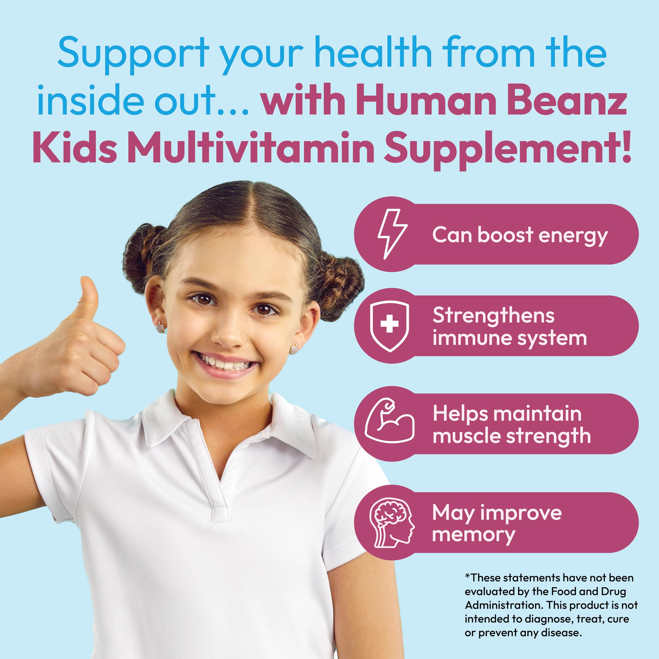 Foto 5 pulgar | Suplemento Multivitamínico Human Beanz, Gomitas De Gelatina Para Niños - Venta Internacional.
