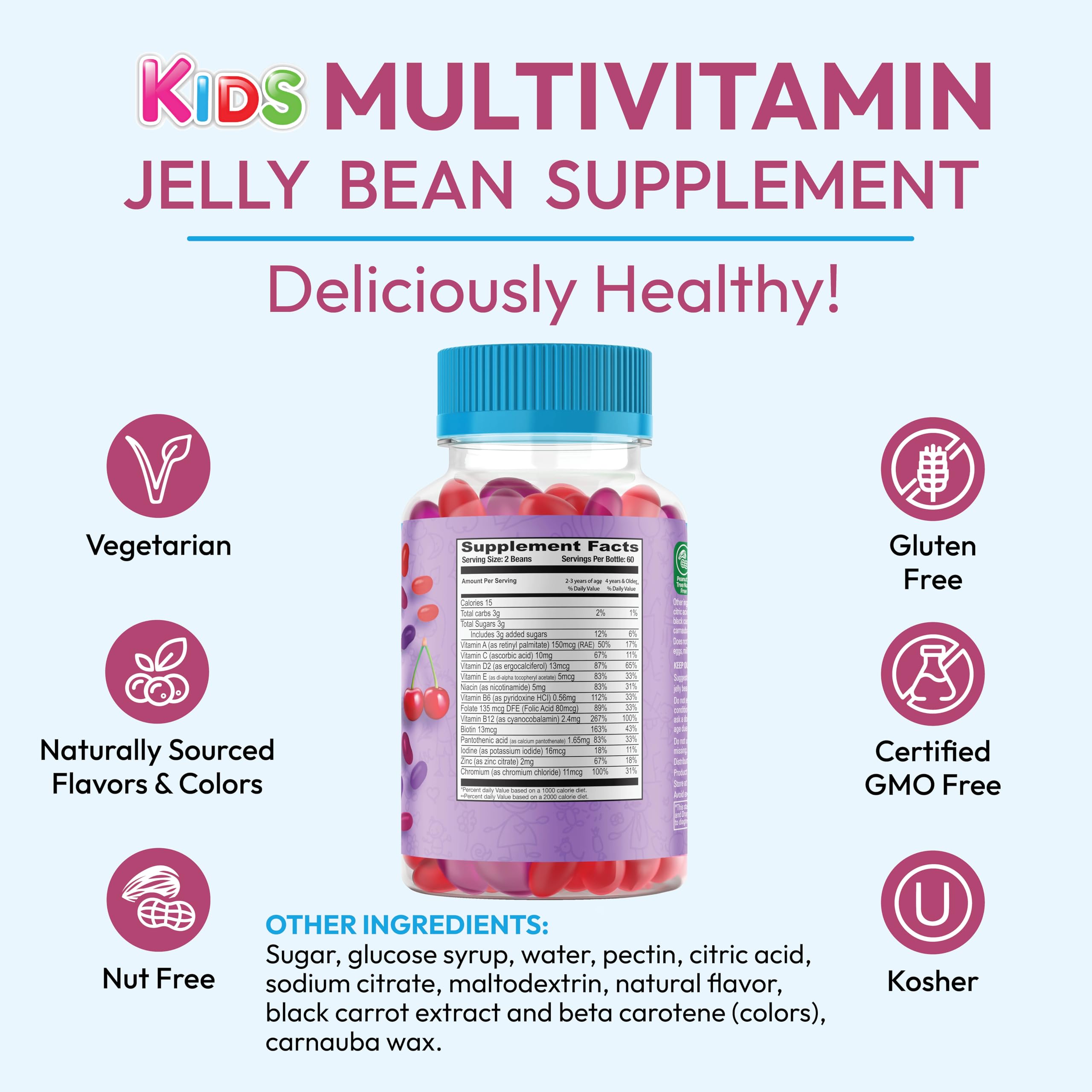 Foto 8 pulgar | Suplemento Multivitamínico Human Beanz, Gomitas De Gelatina Para Niños - Venta Internacional.