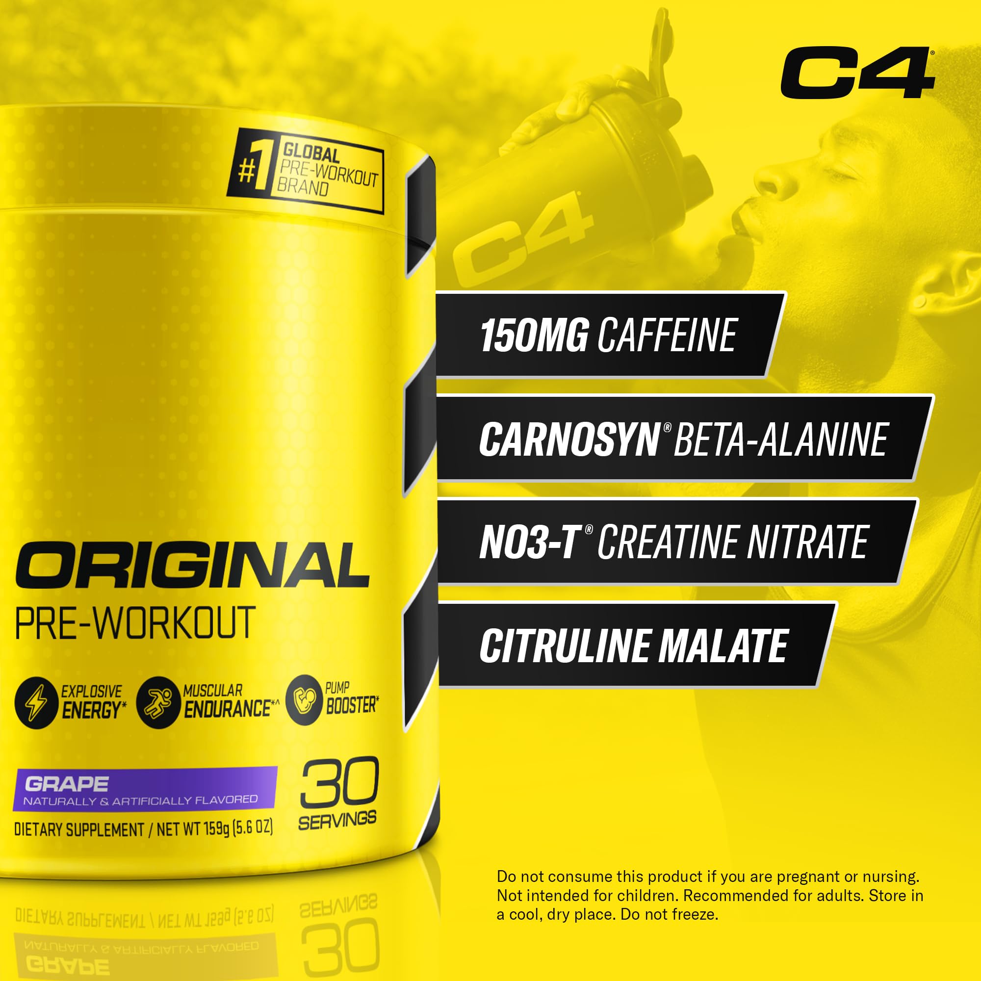 Foto 3 pulgar | Polvo Pre Workout Cellucor C4 Original Grape, 30 Porciones - Venta Internacional.