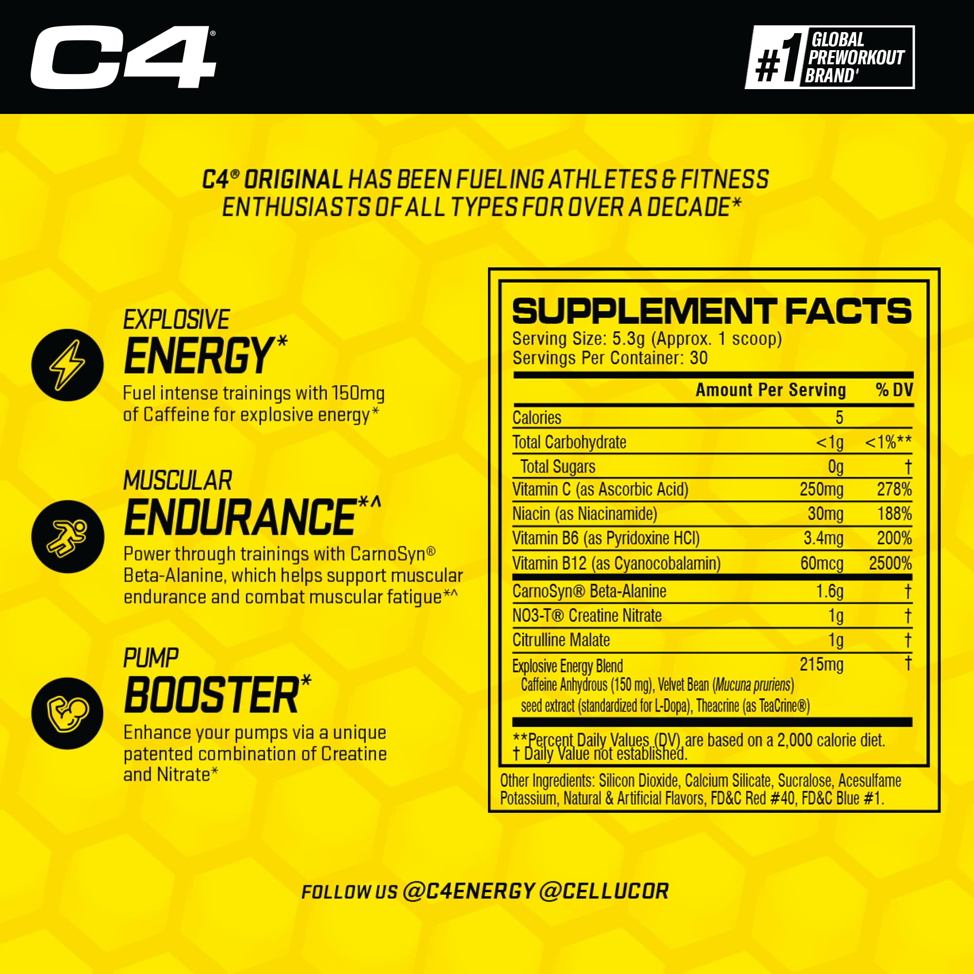 Foto 4 pulgar | Polvo Pre Workout Cellucor C4 Original Grape, 30 Porciones - Venta Internacional.