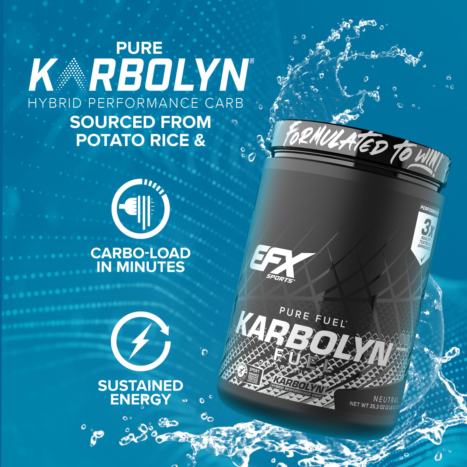 Foto 5 pulgar | Carbohidratos En Polvo Efx Sports Karbolyn Fuel, 20 Porciones - Venta Internacional.