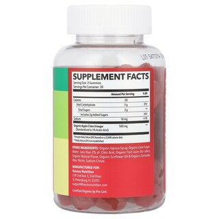 Foto 2 | Gomitas De Vinagre De Sidra De Manzana Supplement Havasu Nutrition 60 Unidades - Venta Internacional.