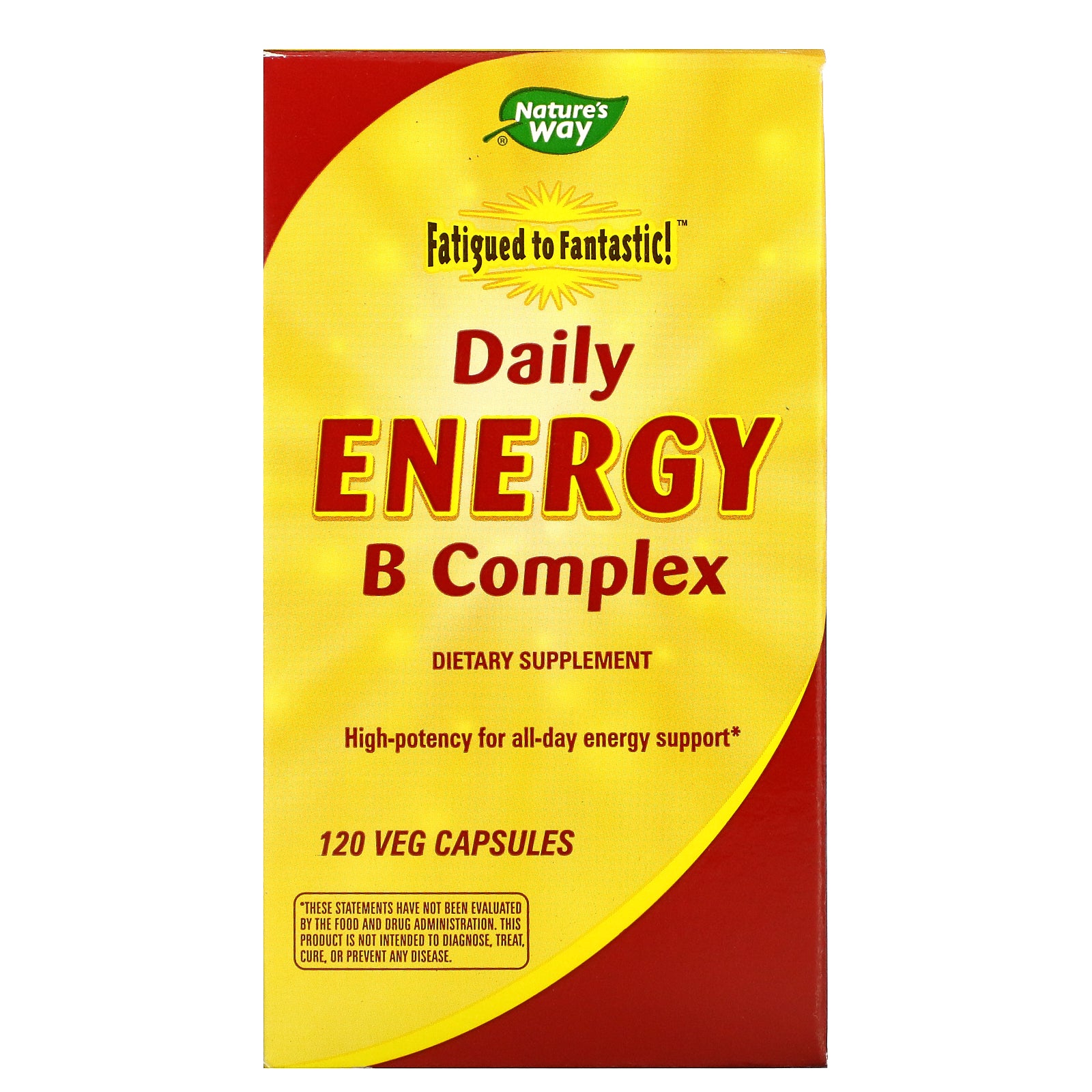 Foto 1 | ¡complementa Nature's Way Fatighed To Fantastic! Daily Energy B Complex, 120 Cápsulas Vegetarianas - Venta Internacio