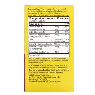 Foto 2 | ¡complementa Nature's Way Fatighed To Fantastic! Daily Energy B Complex, 120 Cápsulas Vegetarianas - Venta Internacio