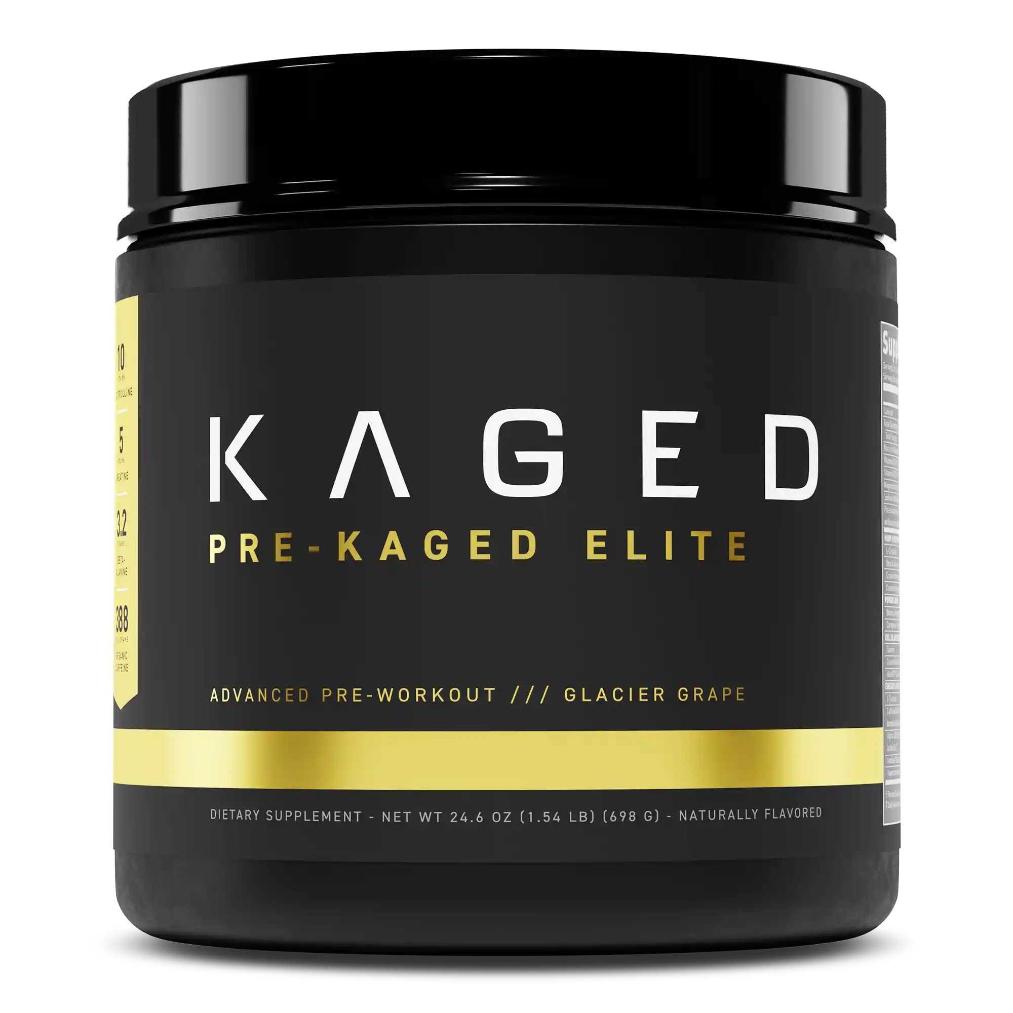 Foto 2 pulgar | Polvo Pre Workout Kaged Pre-kaged Elite Glacier Grape - Venta Internacional.