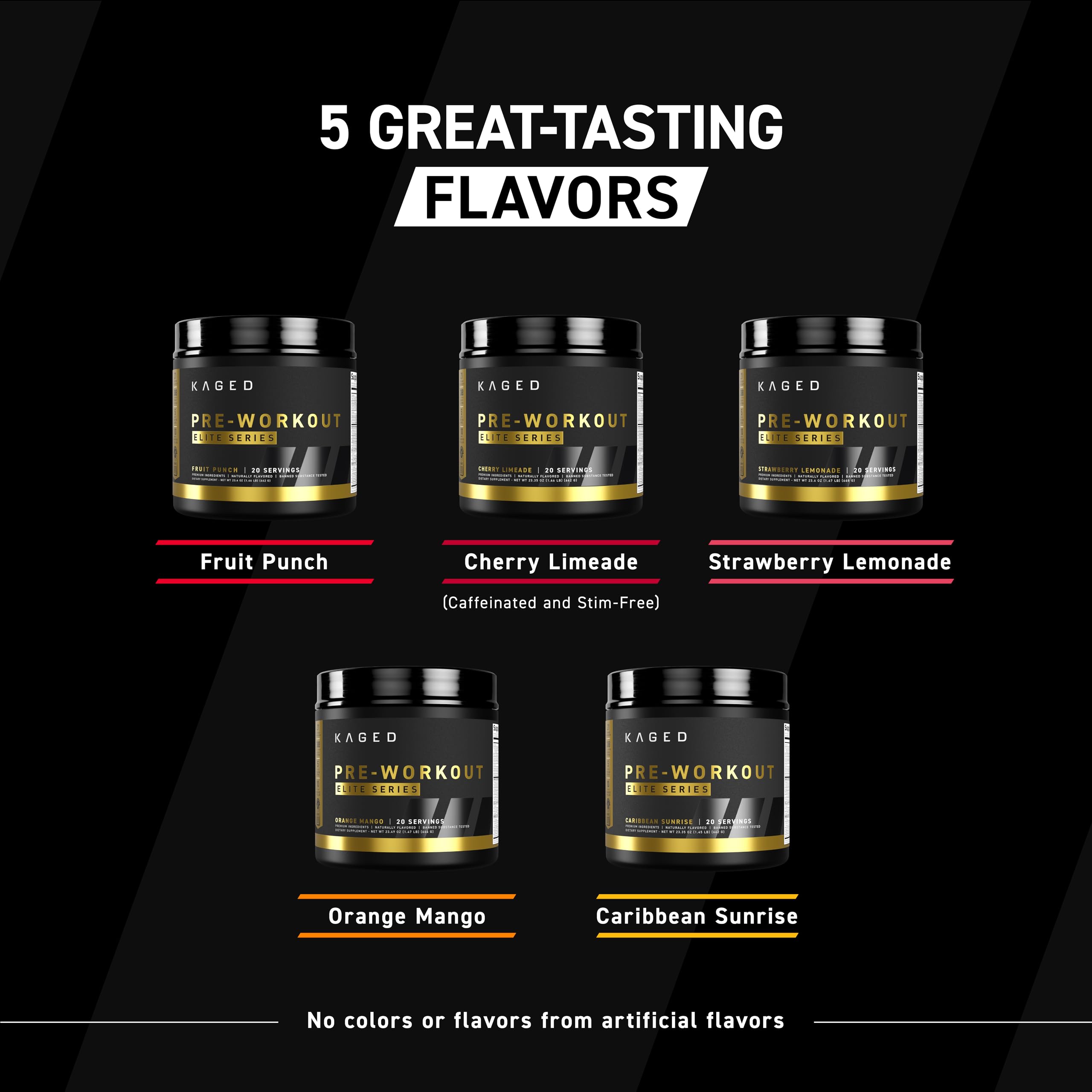 Foto 5 pulgar | Polvo Pre Workout Kaged Pre-kaged Elite Glacier Grape - Venta Internacional.
