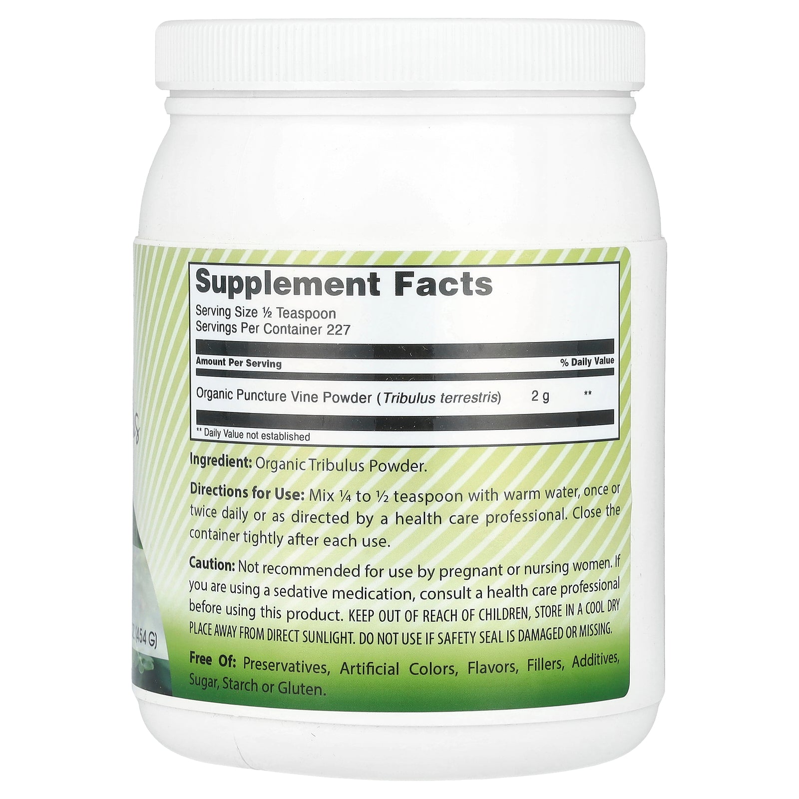 Foto 3 pulgar | Suplemento Amazing India Organic Tribulus 454 G (16 Oz) - Venta Internacional.