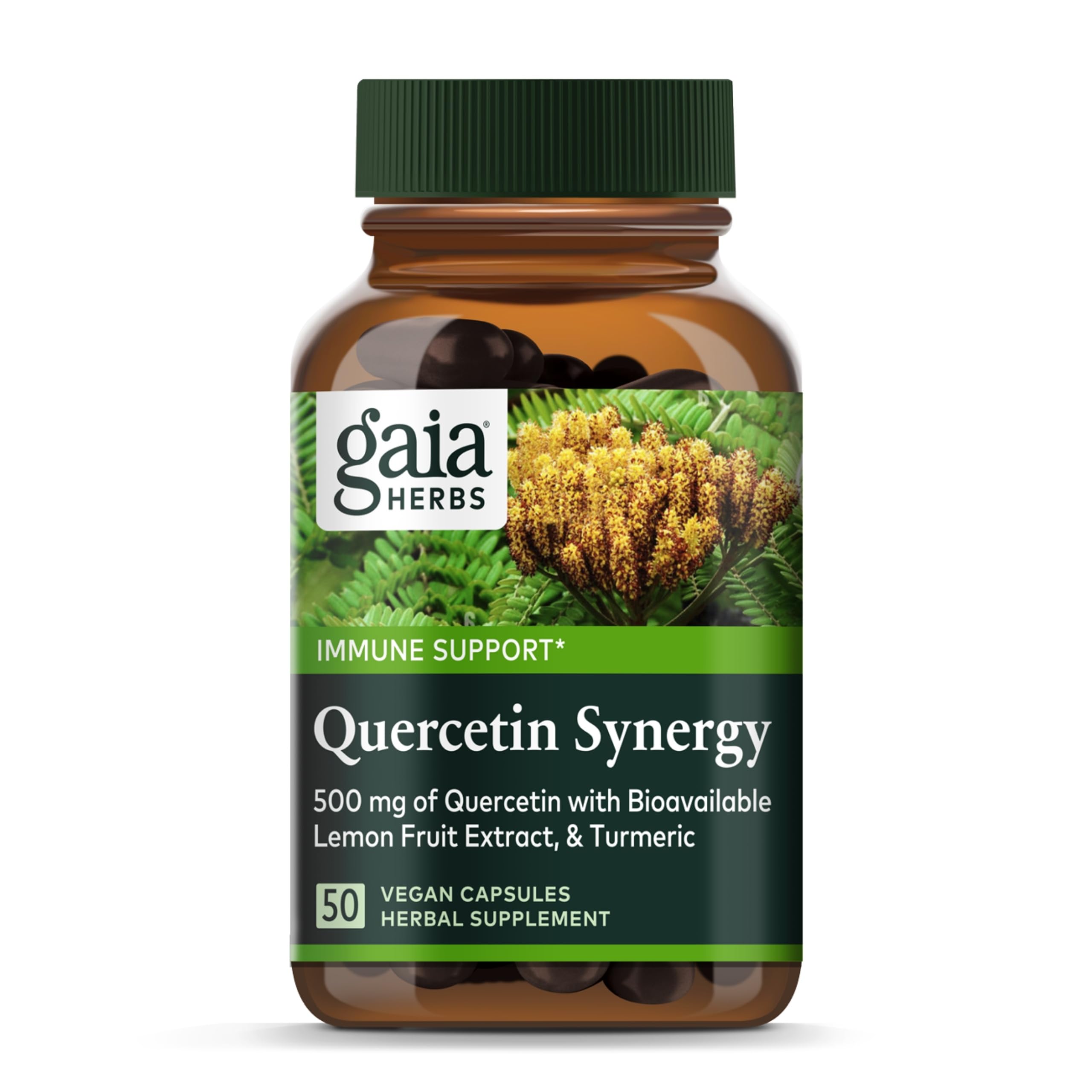 Foto 2 pulgar | Suplemento Gaia Herbs Quercetin Synergy 50 Cápsulas Veganas - Venta Internacional.