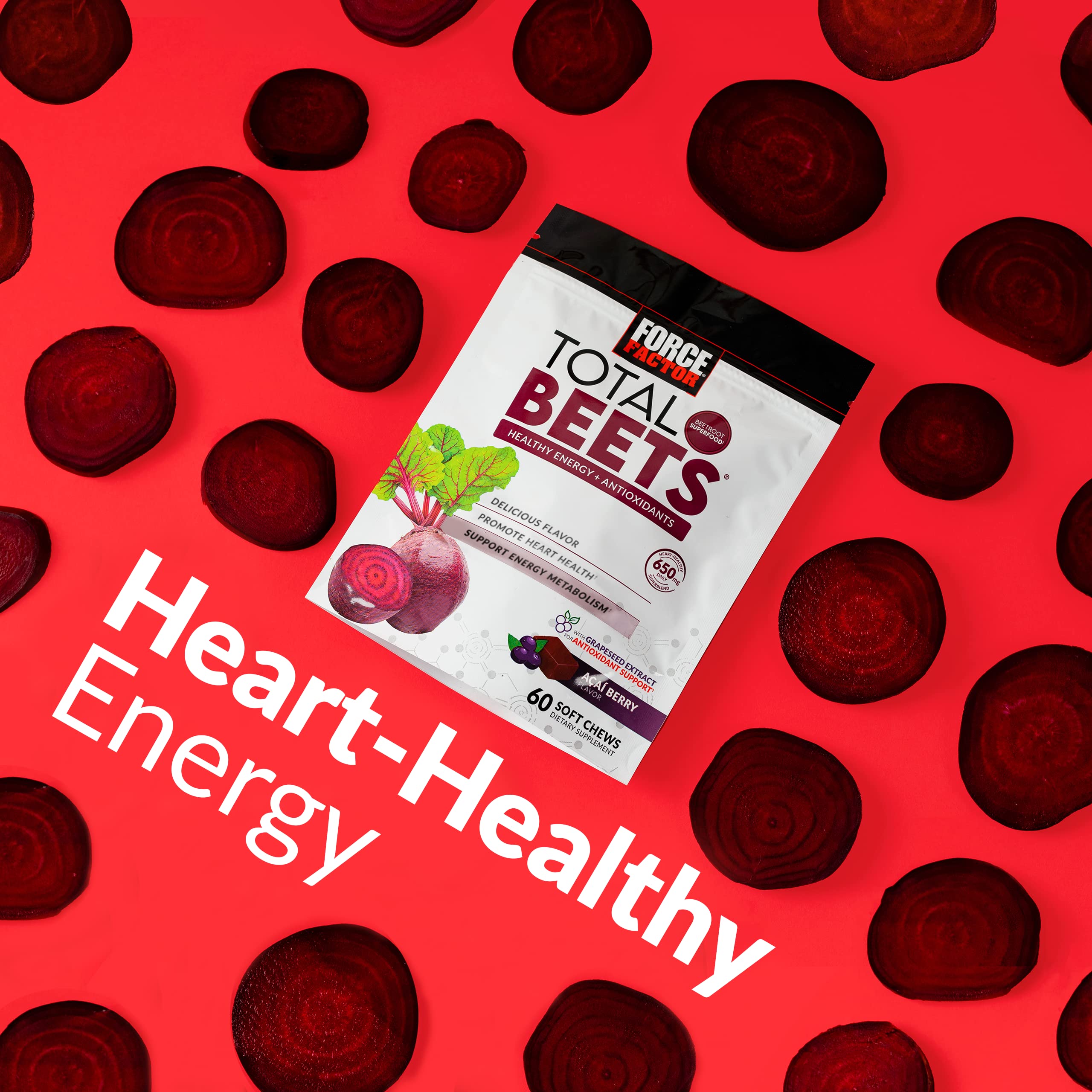 Foto 8 pulgar | Suplemento Force Factor Total Beets Soft Chews 60 Masticables - Venta Internacional