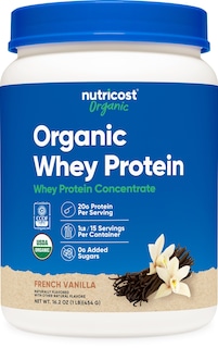 Foto 1 | Proteína En Polvo Nutricost Organic Whey French Vanilla 1 Kg - Venta Internacional.
