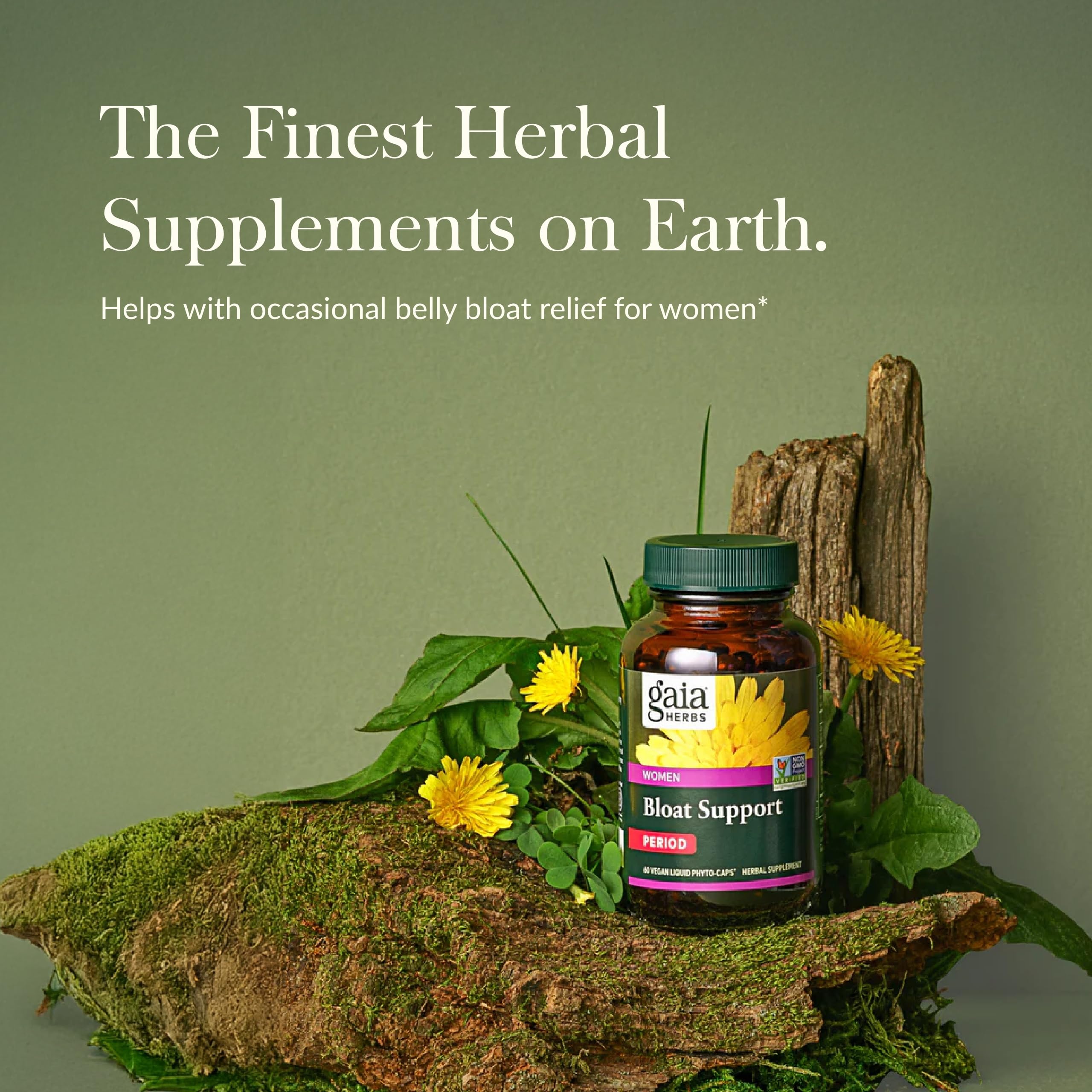 Foto 2 | Suplemento Gaia Herbs Bloat Support Para Mujeres, 60 Cápsulas Veganas - Venta Internacional.