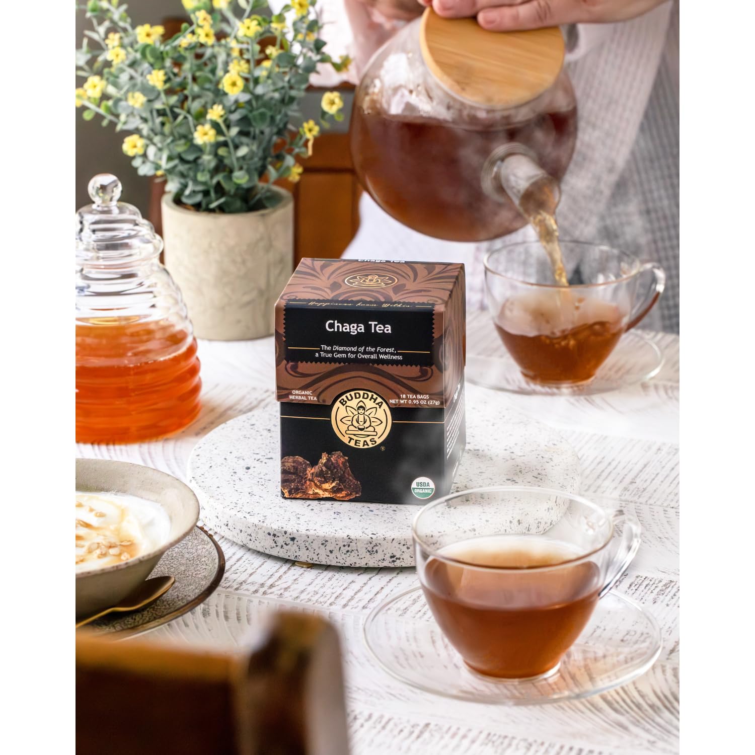 Foto 7 pulgar | Té Buddha Teas Chaga Herbal Organic Herbal Cognitive Balance 18 Bolsas - Venta Internacional