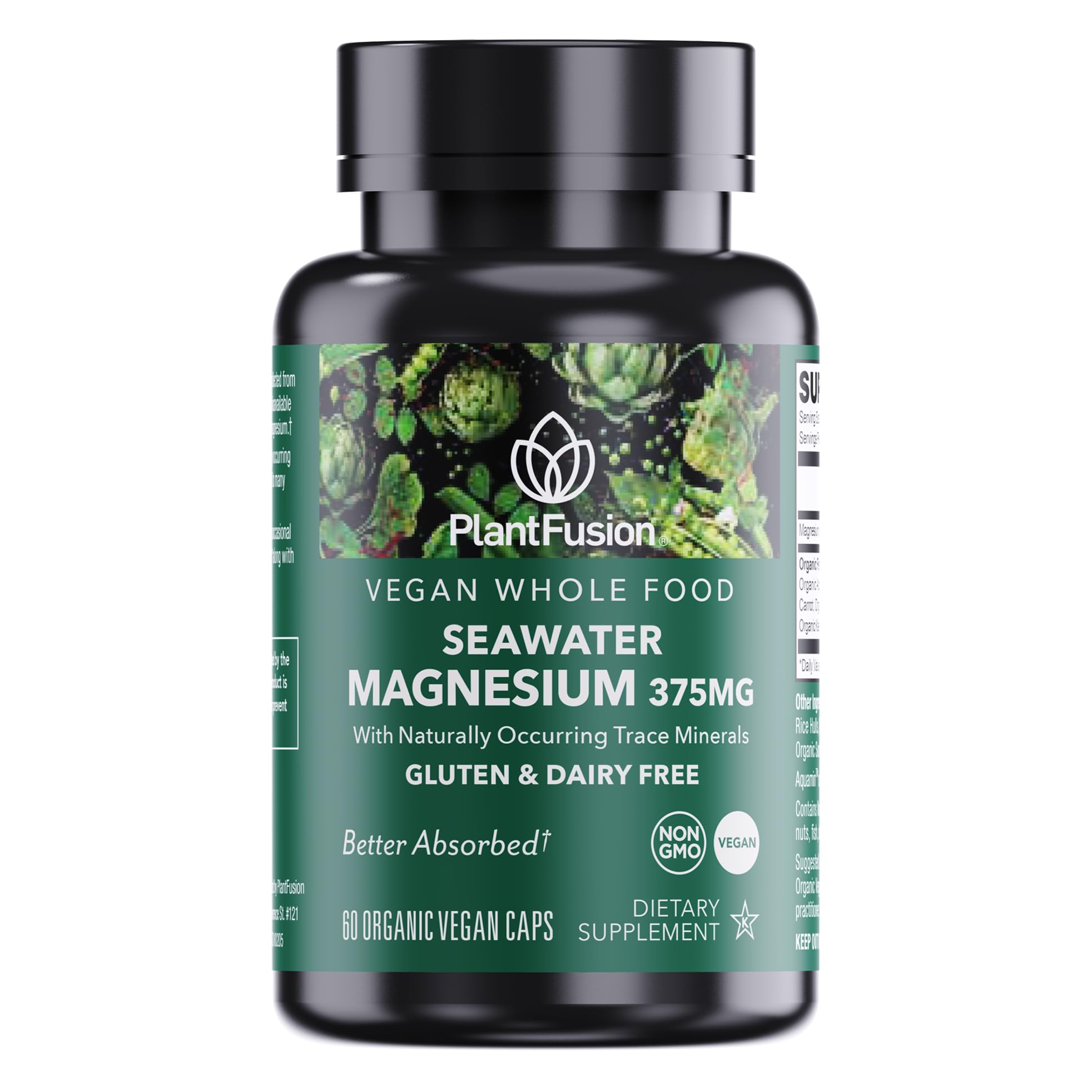 Foto 2 pulgar | Suplemento Plantfusion, Complejo Vegano De Magnesio, 375 Mg, 60 Cápsulas - Venta Internacional.
