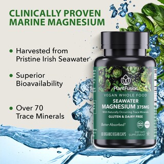 Foto 3 | Suplemento Plantfusion, Complejo Vegano De Magnesio, 375 Mg, 60 Cápsulas - Venta Internacional.