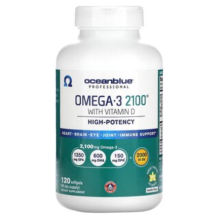 Foto 1 | Suplemento Oceanblue Omega-3 2100 Con Vitamina D 120 Cápsulas Blandas - Venta Internacional.