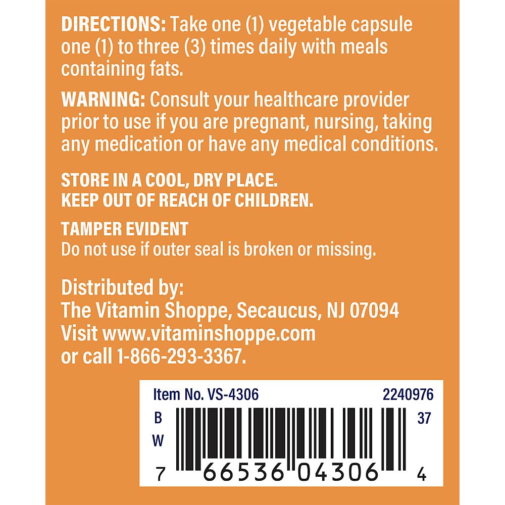 Foto 5 pulgar | Suplemento The Vitamin Shoppe Ox Bile 125 Mg 100 Cápsulas - Venta Internacional.