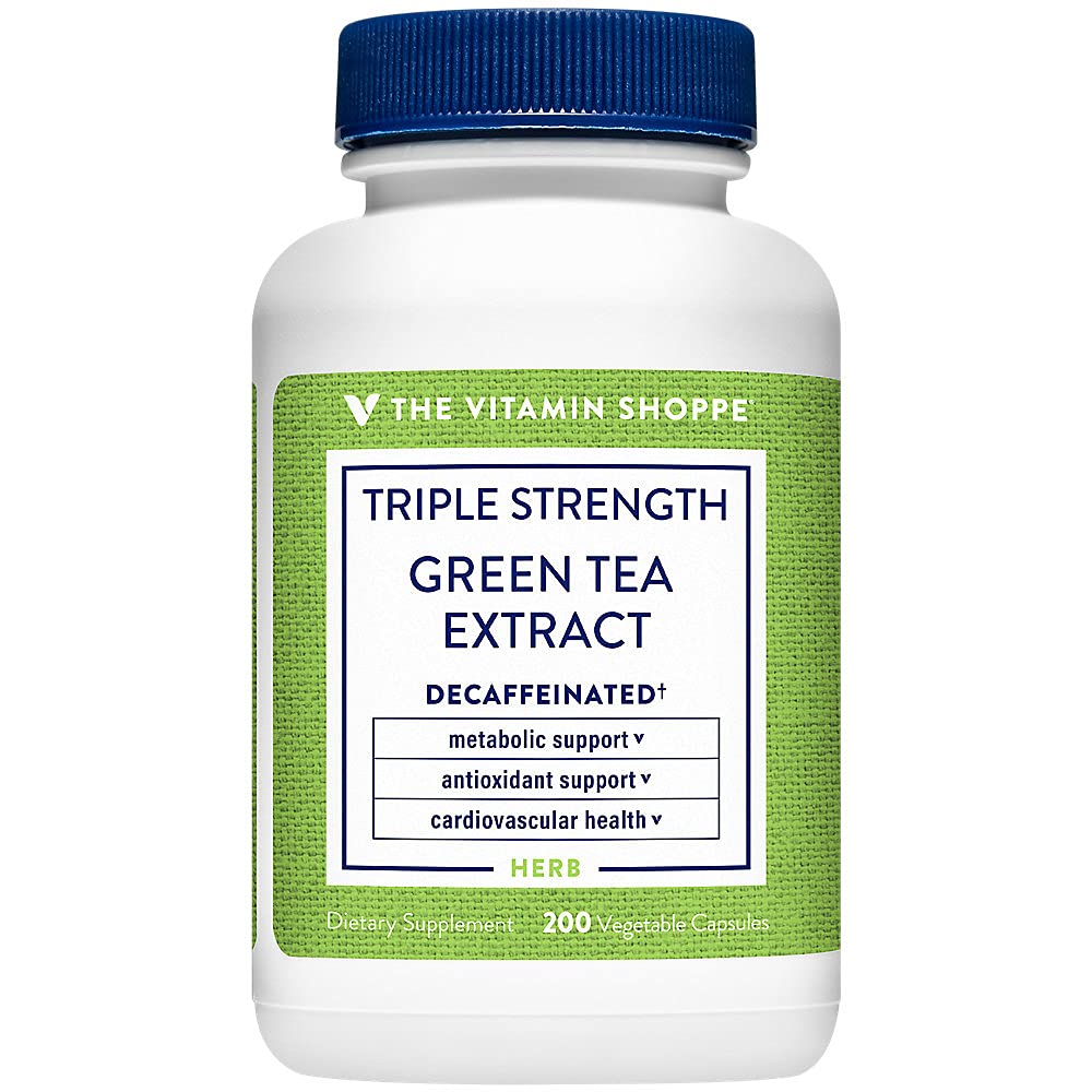 Foto 2 pulgar | Complemente El Extracto De Té Verde De Triple Concentración De Vitamin Shoppe - Venta Internacional.