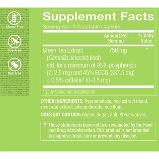 Foto 4 | Complemente El Extracto De Té Verde De Triple Concentración De Vitamin Shoppe - Venta Internacional.