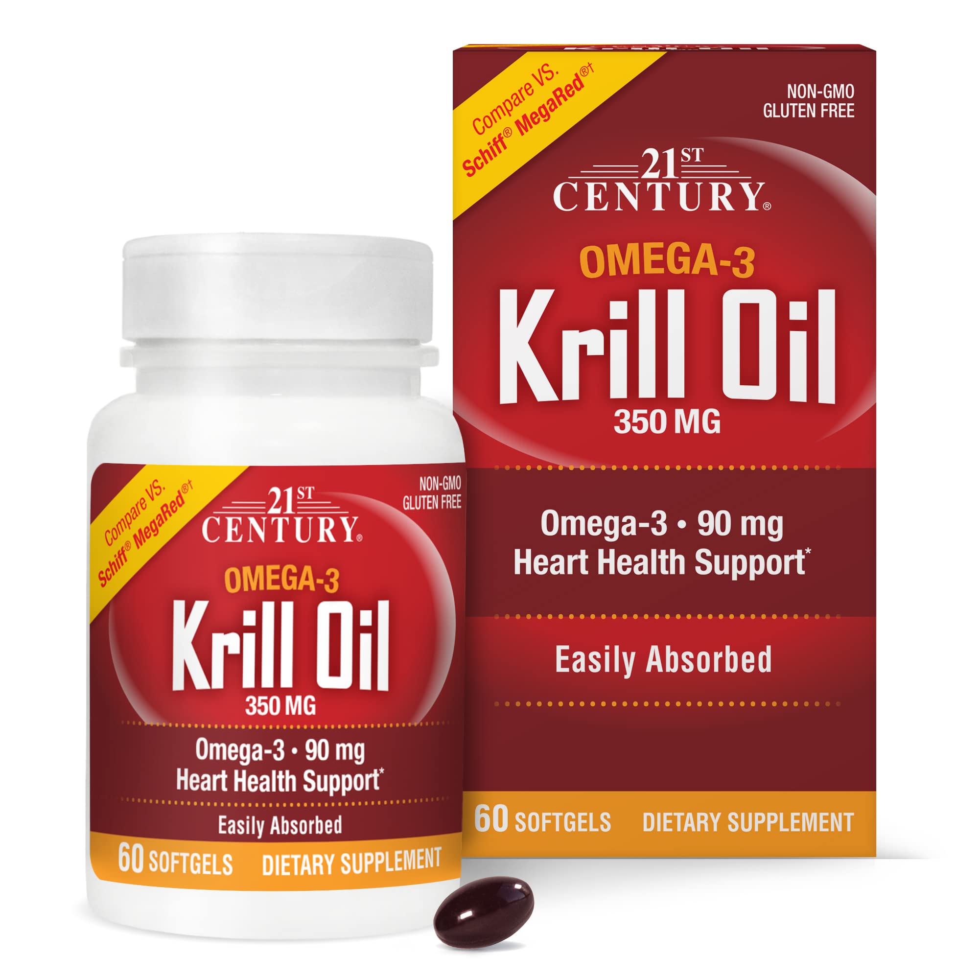 Foto 1 | Suplemento De Aceite De Krill Del Siglo Xxi 350 Mg 60 Cápsulas Blandas - Venta Internacional.
