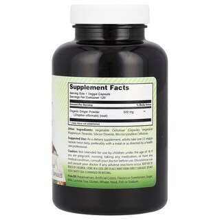 Foto 2 | Suplemento Amazing India Ginger 500 Mg 120 Cápsulas Vegetarianas - Venta Internacional.