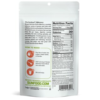 Foto 2 | Suplemento Sunfood Simple Nutrition Green Blend 120 Ml - Venta Internacional.