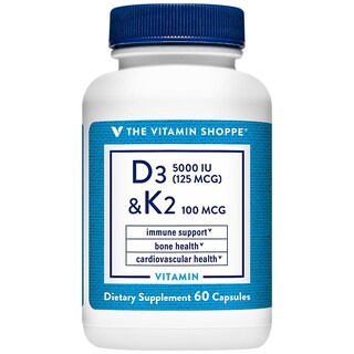 Foto 2 | Complemente Las Vitaminas D3 Y K2 De The Vitamin Shoppe Con 5,000 Ui - Venta Internacional.