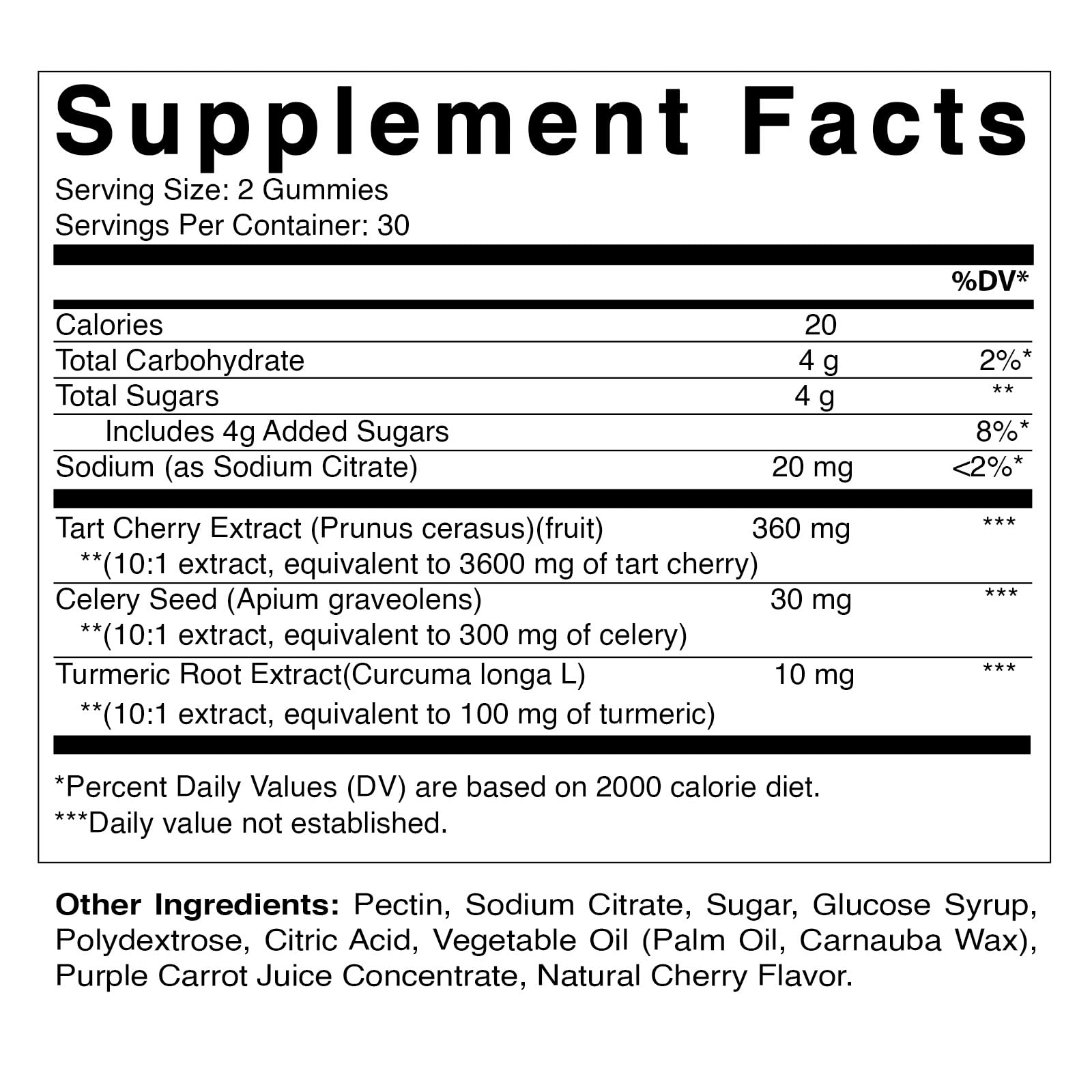 Foto 3 pulgar | Paquete De 2 Gomitas Supplement Vitamatic Tart Cherry Con Semillas De Apio - Venta Internacional.