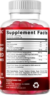 Foto 5 | Paquete De 2 Gomitas Supplement Vitamatic Tart Cherry Con Semillas De Apio - Venta Internacional.