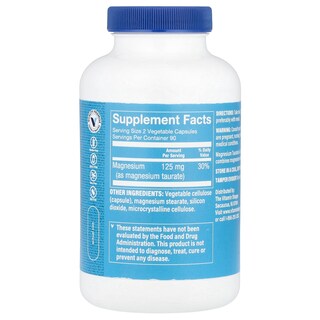 Foto 2 | Suplemento De Taurato De Magnesio The Vitamin Shoppe 180 Cápsulas - Venta Internacional.