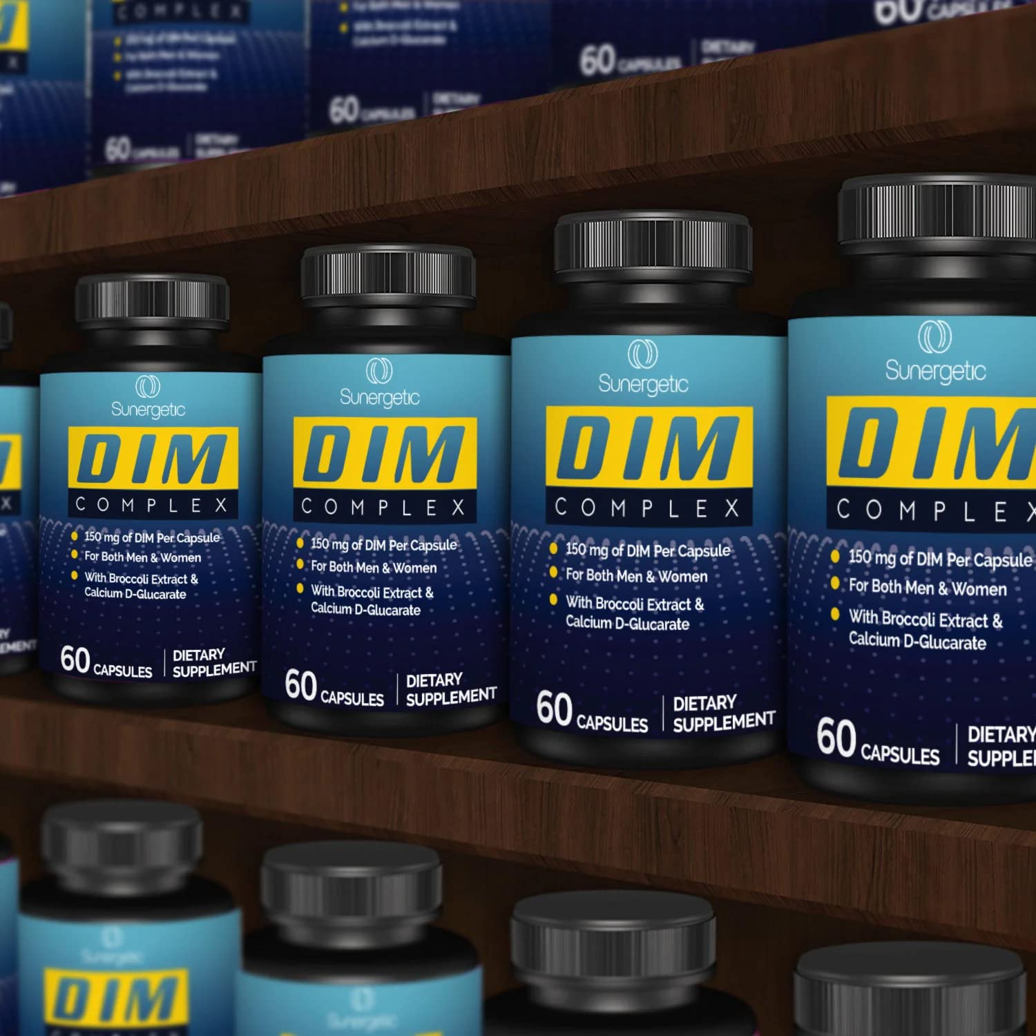 Foto 8 pulgar | Suplemento Sunergetic Premium Dim 150 Mg Con Brócoli 60 Cápsulas - Venta Internacional.