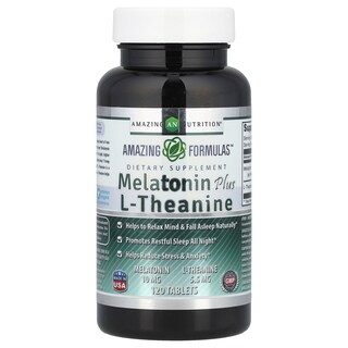 Foto 1 | Suplemento Amazing Nutrition Melatonin Plus L-teanina 120 Comprimidos - Venta Internacional.