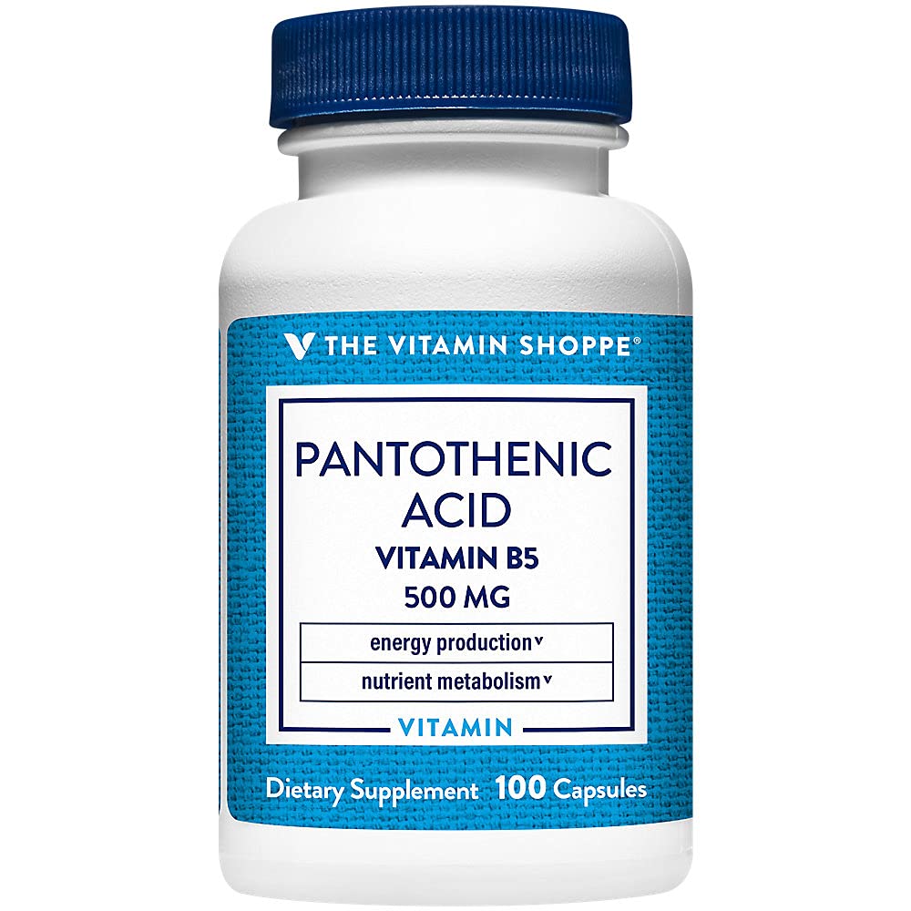 Foto 2 pulgar | Complemente El Ácido Pantoténico De Vitamin Shoppe 500 Mg B5 - Venta Internacional.