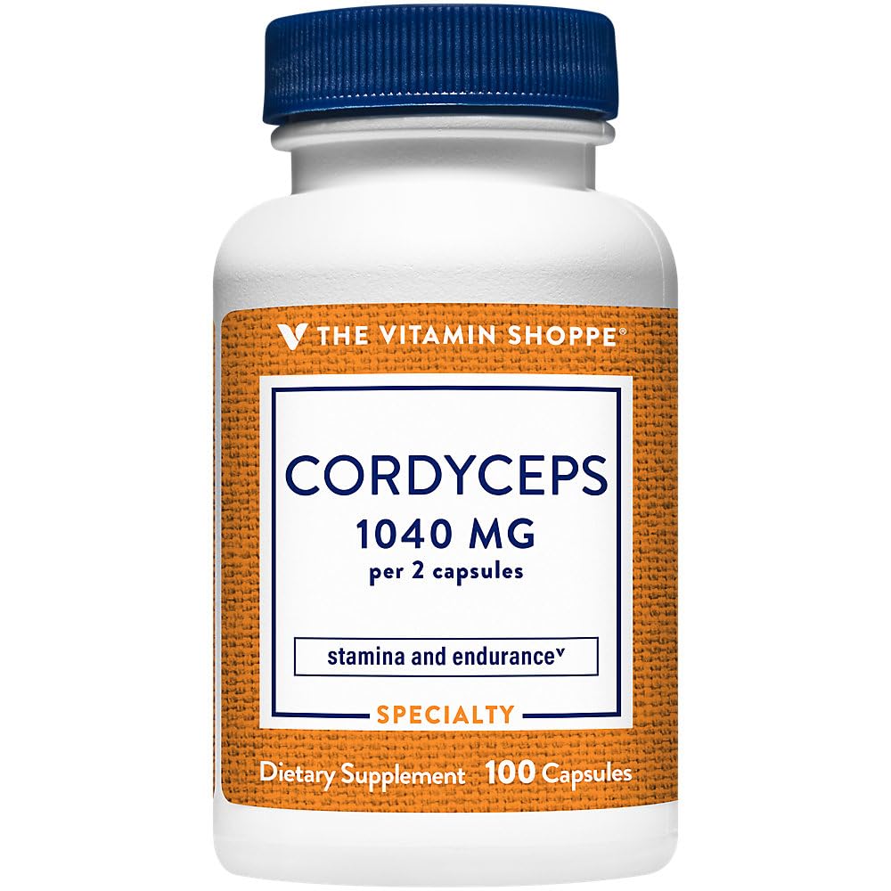 Foto 3 pulgar | Complementa El Hongo Cordyceps Vitamin Shoppe De 1.040 Mg - Venta Internacional.