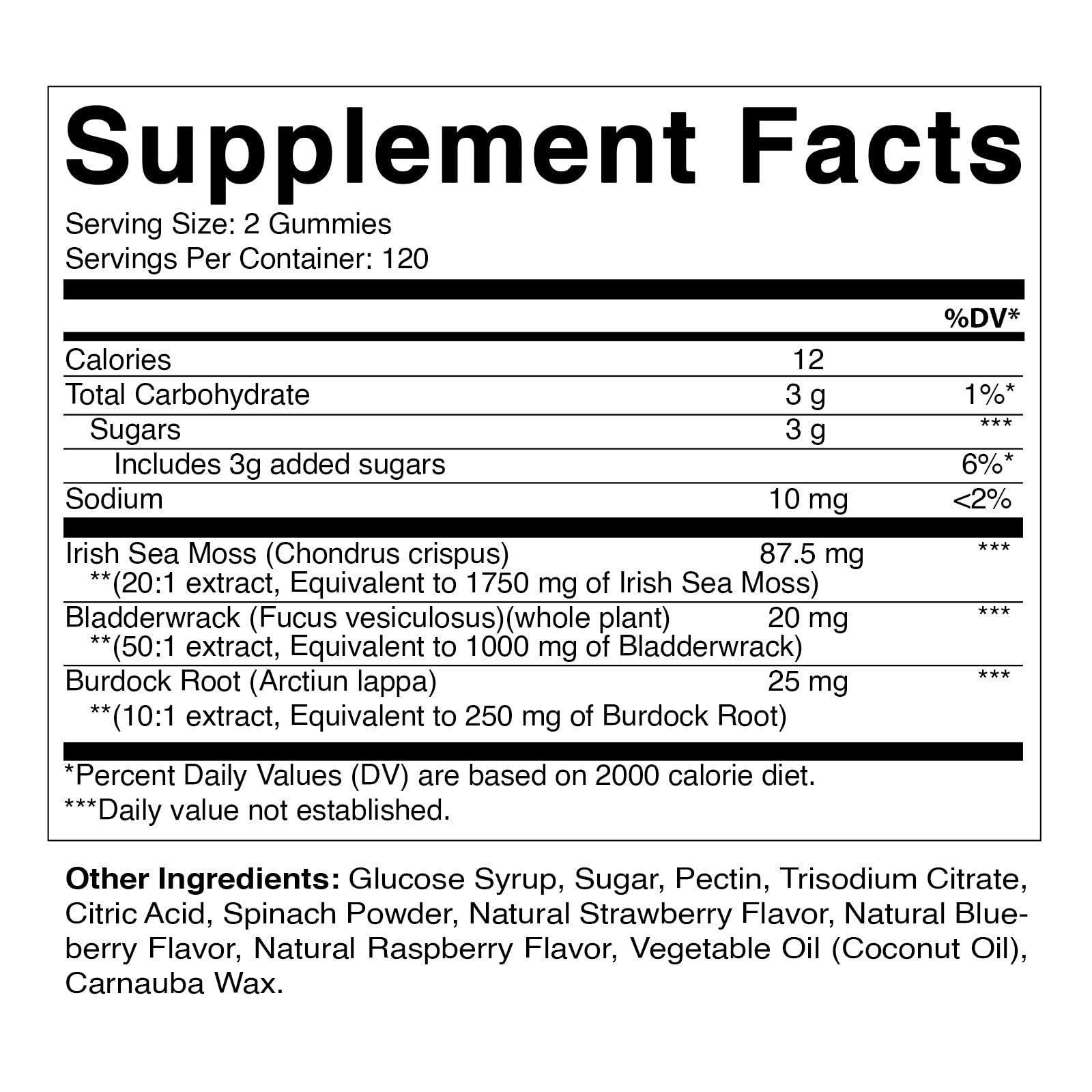 Foto 4 pulgar | Gomitas De Musgo Marino Irlandés Supplement Vitamatic 240 Gomitas Veganas - Venta Internacional.